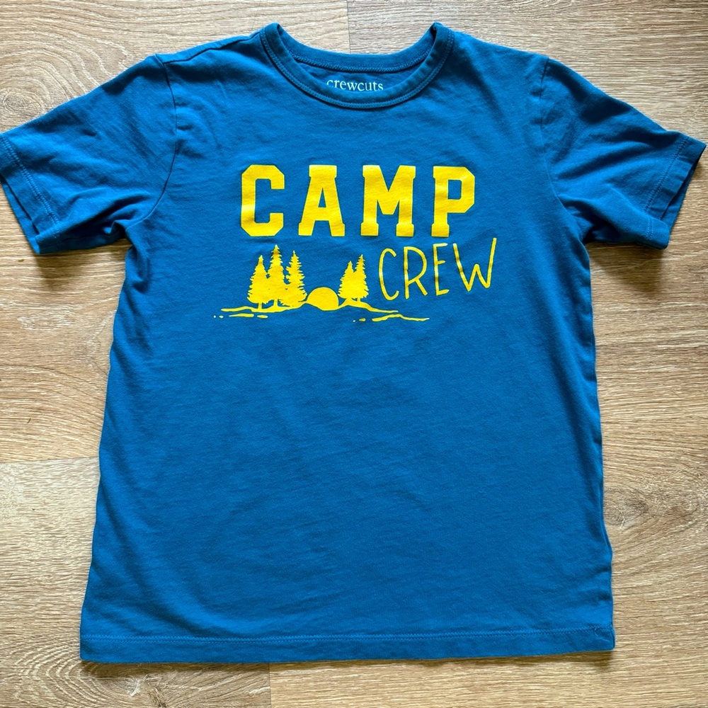 Crewcuts Camp Crew Tee. Size Medium 8/9 Youth